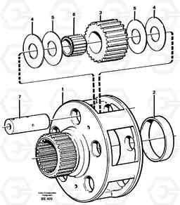 37899 Planet kit, stage 4 A35 Volvo BM A35, Volvo Construction Equipment