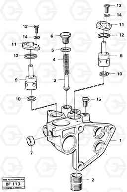 53999 Housing-oilfilter A25B A25B, Volvo Construction Equipment