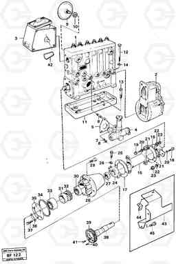 81963 Fuel injection pump with fitting parts A25B A25B, Volvo Construction Equipment