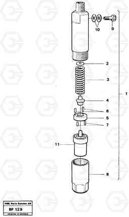 63342 Injector A25B A25B, Volvo Construction Equipment