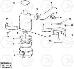 85225 Air filter A25B A25B, Volvo Construction Equipment