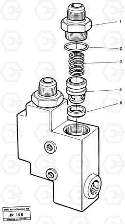 21828 Check valve A25B A25B, Volvo Construction Equipment