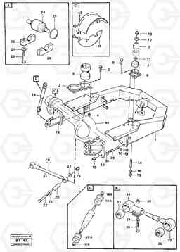 20652 Front axle suspension A25B A25B, Volvo Construction Equipment