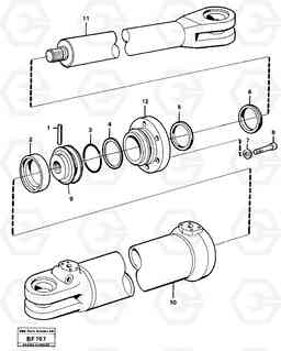 63390 Steering cylinder A25B A25B, Volvo Construction Equipment