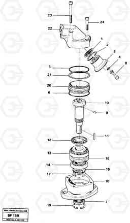 5439 Hydraulic motor A25B A25B, Volvo Construction Equipment
