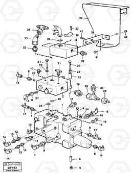 89992 Control valve with fitting parts A25B A25B, Volvo Construction Equipment