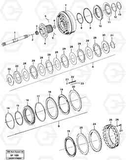 46168 Clutch A, B A25B A25B, Volvo Construction Equipment