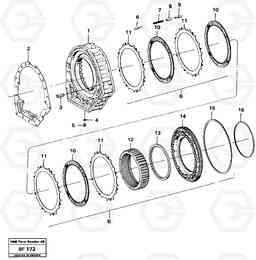 48126 Centre housing and brake G A25B A25B, Volvo Construction Equipment