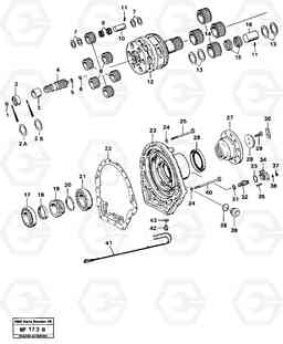 48793 Output gear A25B A25B, Volvo Construction Equipment