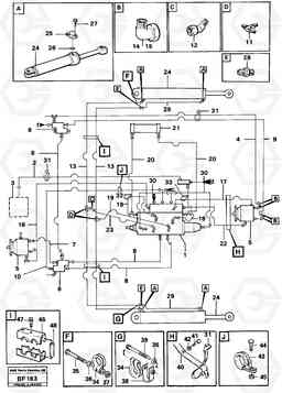 89874 Steering system, pipes and hoses A25B A25B, Volvo Construction Equipment