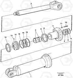 10889 Hoist cylinder A25B A25B, Volvo Construction Equipment