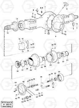 99463 Planet shaft front Ah 54e Prod No 23549 A25B A25B, Volvo Construction Equipment