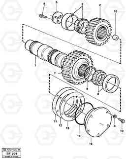 65274 Intermediate shaft A25B A25B, Volvo Construction Equipment
