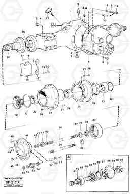 100948 Planet shaft rear Ah 54c Prod Nr 23537 A25B A25B, Volvo Construction Equipment