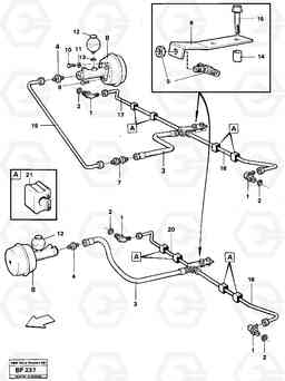 4360 Hydraulic brake system trailer 6 X 6 A25B A25B, Volvo Construction Equipment