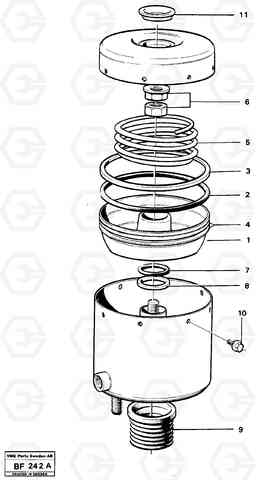 4361 Brake cylinder A25B A25B, Volvo Construction Equipment