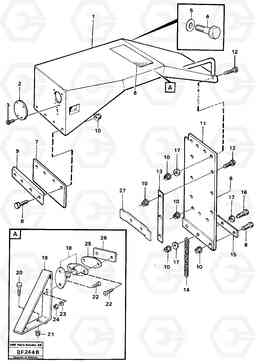 78051 Mudguards and splash guard A25B A25B, Volvo Construction Equipment