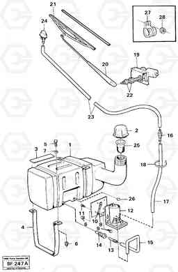 49321 Windscreen washer and wiper A25B A25B, Volvo Construction Equipment