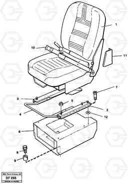 82581 Operator seat with fitting parts A25B A25B, Volvo Construction Equipment