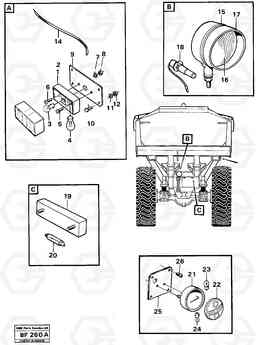 44164 Rear lighting A25B A25B, Volvo Construction Equipment