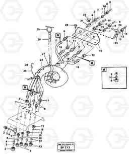 65458 Hoses over hitch A25B A25B, Volvo Construction Equipment