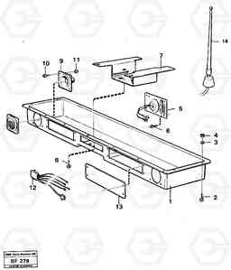 21855 Radio panel A25B A25B, Volvo Construction Equipment