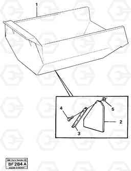 21846 Mudflap rear A25B A25B, Volvo Construction Equipment