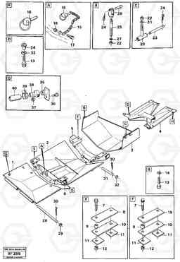 85239 Protecting plates A25B A25B, Volvo Construction Equipment