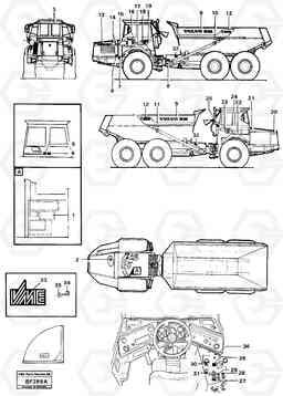 66628 Decals A25B A25B, Volvo Construction Equipment