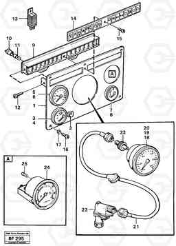 4338 Instrument panel, middle A25B A25B, Volvo Construction Equipment