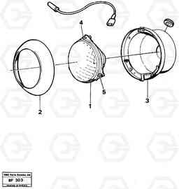 98353 Headlamp A25B A25B, Volvo Construction Equipment