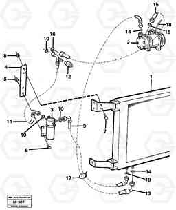 82756 Air-conditioning cooling plant A25B A25B, Volvo Construction Equipment