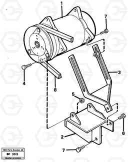 50327 Air-conditioning compressor, fitting A25B A25B, Volvo Construction Equipment