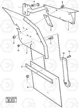 89963 Rear mudguadrs 2,5 M A25B A25B, Volvo Construction Equipment