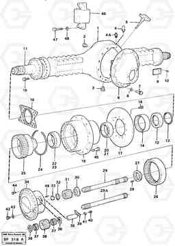 81458 Drive shaft 4x4 rear ah71 b Prod Nr 23555 A25B A25B, Volvo Construction Equipment