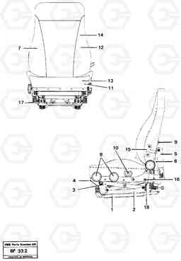 38288 Operator's seat A25B A25B, Volvo Construction Equipment