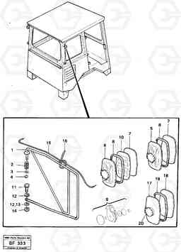 32771 Rear view mirror A25B A25B, Volvo Construction Equipment