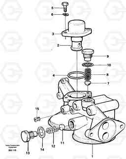 57069 Oil filter housing A40 VOLVO BM VOLVO BM A40 SER NO - 1151/- 60026, Volvo Construction Equipment
