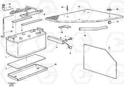 65887 Battery cover with fitting parts A40 VOLVO BM VOLVO BM A40 SER NO - 1151/- 60026, Volvo Construction Equipment