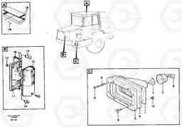 41314 Lighting, front A40 VOLVO BM VOLVO BM A40 SER NO - 1151/- 60026, Volvo Construction Equipment