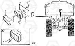 35330 Lighting, rear A40 VOLVO BM VOLVO BM A40 SER NO - 1151/- 60026, Volvo Construction Equipment