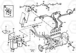 35708 Fuel pipes, fuel injec. pump-fuel filter,-leak-off line A40 VOLVO BM VOLVO BM A40 SER NO - 1151/- 60026, Volvo Construction Equipment