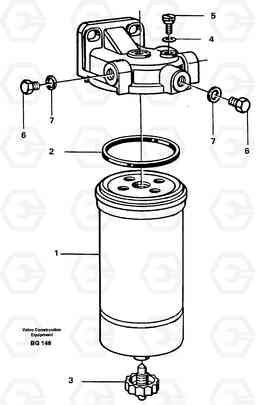 35973 Water separator A40 VOLVO BM VOLVO BM A40 SER NO - 1151/- 60026, Volvo Construction Equipment