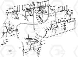 97764 Pneumatic air system, transmission A40 VOLVO BM VOLVO BM A40 SER NO - 1151/- 60026, Volvo Construction Equipment