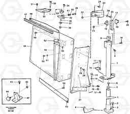 87892 Radiator mounting A40 VOLVO BM VOLVO BM A40 SER NO - 1151/- 60026, Volvo Construction Equipment