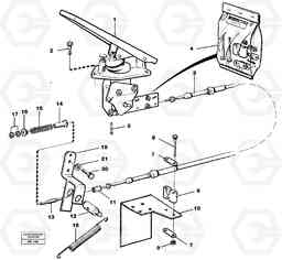 35328 Engine speed control, accelerator pedal A40 VOLVO BM VOLVO BM A40 SER NO - 1151/- 60026, Volvo Construction Equipment