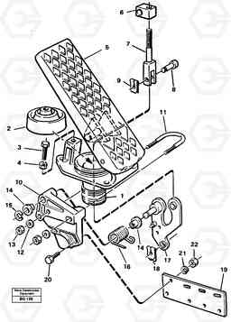 77956 Accelerator pedal A40 VOLVO BM VOLVO BM A40 SER NO - 1151/- 60026, Volvo Construction Equipment