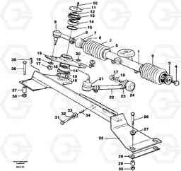 5736 Steering linkage A40 VOLVO BM VOLVO BM A40 SER NO - 1151/- 60026, Volvo Construction Equipment