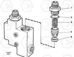 16879 Check valve A40 VOLVO BM VOLVO BM A40 SER NO - 1151/- 60026, Volvo Construction Equipment