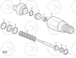 27664 Pressure sensor A40 VOLVO BM VOLVO BM A40 SER NO - 1151/- 60026, Volvo Construction Equipment